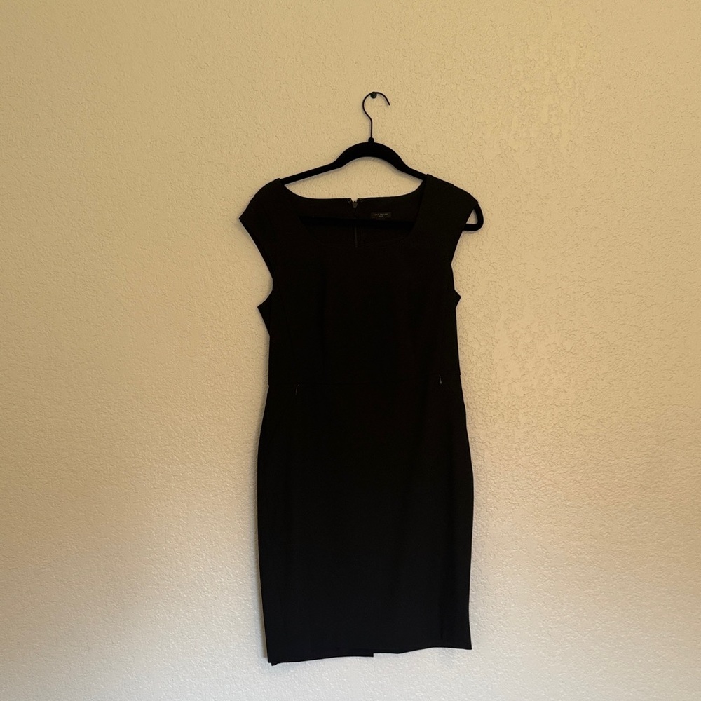 Ann Taylor Classic Black Midi Dress